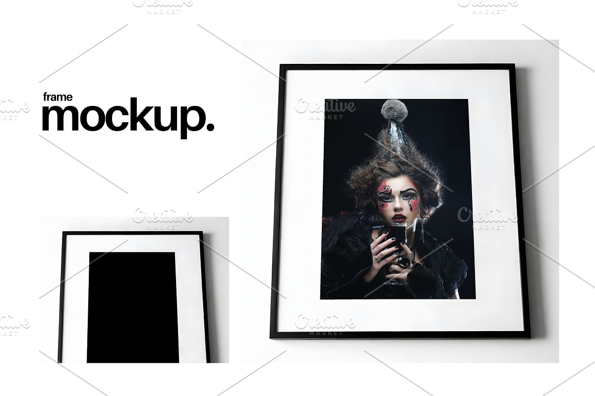 Frame Mockup #507, Black Portrait, a Print Template by Kzara Visual Concepts