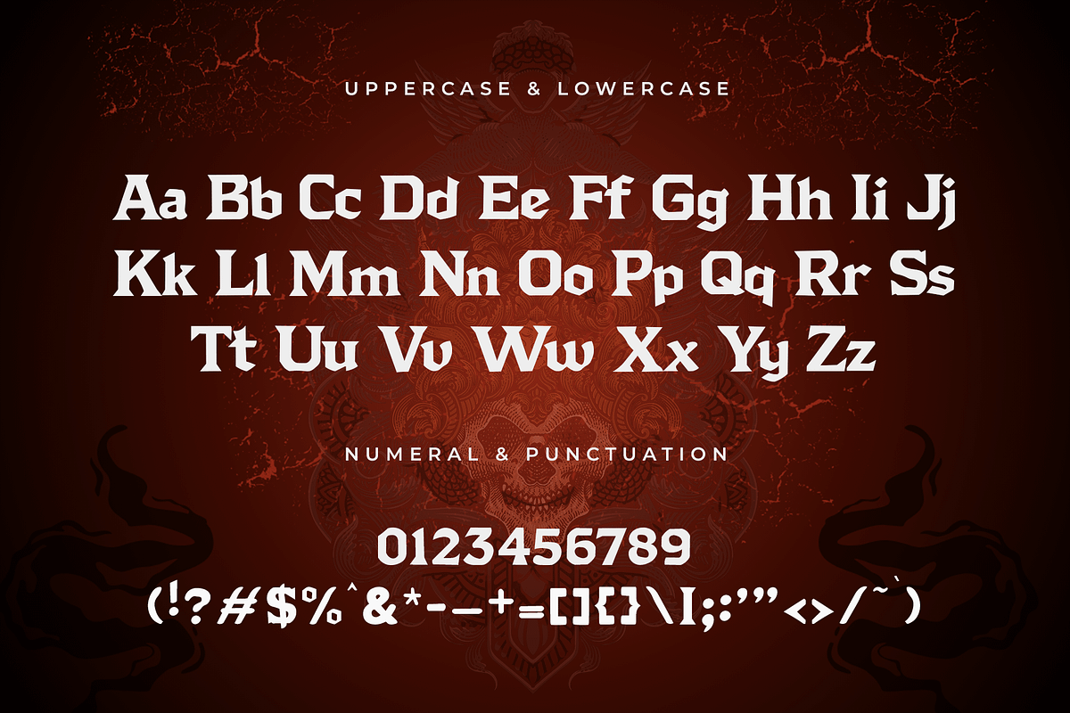 Gotharion - Modern Blackletter Font, a Blackletter Font by overlaytemplates (Photo 4 of 5)