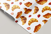 Croissants - elements and patterns, a Pattern Graphic by DreamoraArt (Thumbnail 5 of 9)