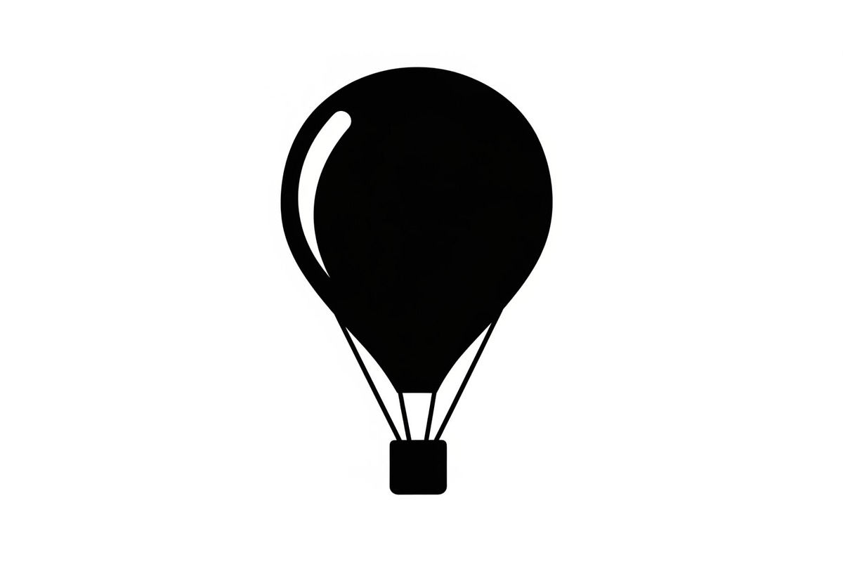 Hot Air Balloon Silhouette Bundle, an Illustration by Designer_Momina (Photo 29 of 51)