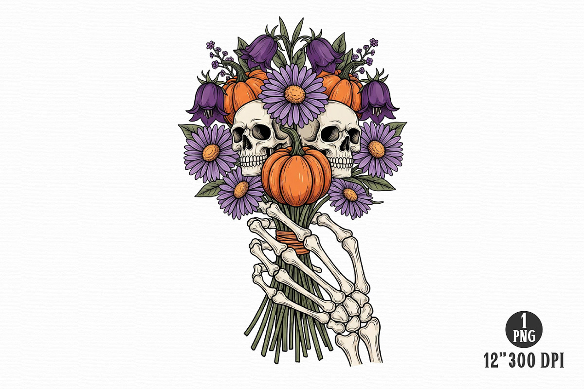 Skeleton Halloween Sublimation, a Work Illustration by Dream Creation (Photo 2 of 20)