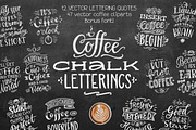 Coffee Chalk Letterings, an Illustration by Nina's Illustration Shop (Thumbnail 1 of 6)