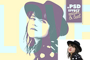 Vector Portrait Effect PSD, a Layer Style Add-On by McLittle Stock (Thumbnail 1 of 4)