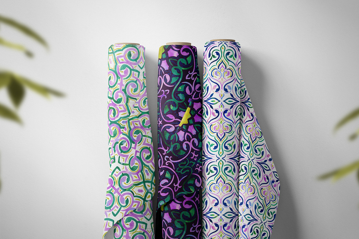 Neo Arabesque: patterns & borders, a Pattern Graphic by Mona Ahmed (Photo 9 of 15)