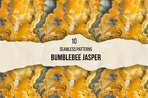 Bumblee Jasper Seamless Patterns, a Pattern Graphic by DigitaI Craft Corner