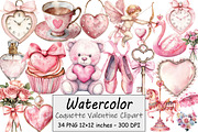 Coquette Valentine Clipart, an Illustration by Design Market (Thumbnail 1 of 4)