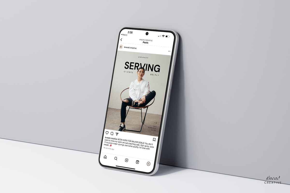 Services Canva Social Templates, a Social Media Template by Knead Creative (Photo 2 of 6)