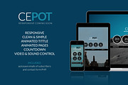 Cepot Coming Soon, a Bootstrap Template by Tetuko Themes (Thumbnail 1 of 2)