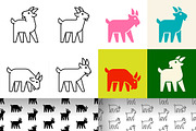 Goat Logo, a Graphic by NataliiaVolyk (Thumbnail 1 of 6)