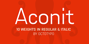 Aconit, a Sans Serif Font by Octotypo (Thumbnail 1 of 9)