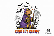 Halloween Capybara Sublimation PNG, an Illustration by Dream Creation (Thumbnail 7 of 17)