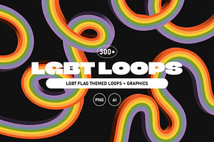 LGBT 3D Loops Graphics