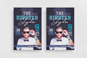 The Hipster Style Flyer Template