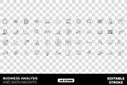 Business Analysis Icon Set, an Outline Icon by Unique Design Team (Thumbnail 1 of 3)