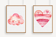 Watercolor Pink Rainbow Clipart, an Illustration by Libby Wishes (Thumbnail 3 of 5)