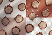Metallic Wax Seal Set - Premium, an Advertising Mockup by Custom Scene (Thumbnail 4 of 9)