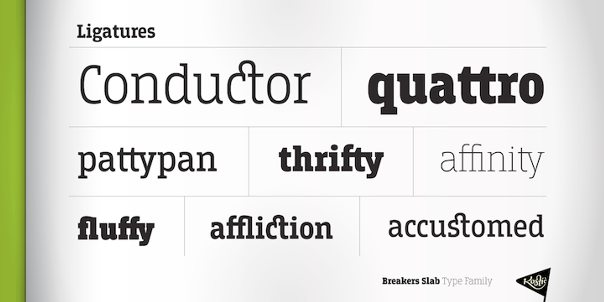 Breakers Slab, a Slab Serif Font by Kostic Type Foundry (Photo 3 of 10)