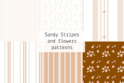 Sandy Stripes and flowers patterns, a Pattern Graphic by Lyolya Profitrolya (Thumbnail 1 of 7)