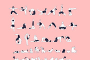 Yoga Pose Illustration Kit, a Person Illustration by Pixelz Studio (Thumbnail 5 of 6)