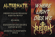 Atherna, a Blackletter Font by Burntilldead (Thumbnail 6 of 11)