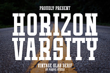 Horizon Varsity - Vintage Slab Serif