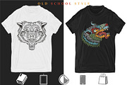 Wolves old school tattoo, a Graphic by intueri (Thumbnail 7 of 7)