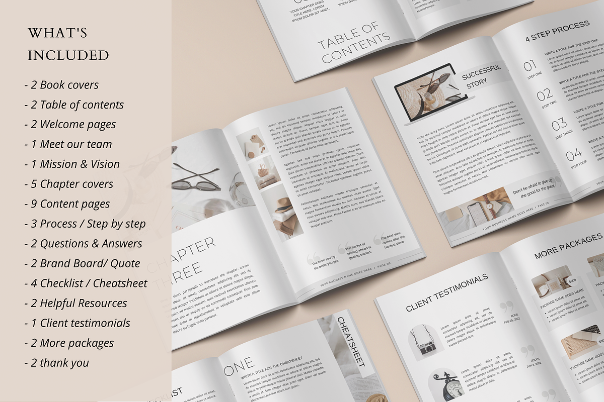 Ebook Workbook Handbook Template, a Magazine Template by ShopRShop (Photo 3 of 12)