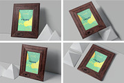 Small Wooden Picture Frame Mockup, an Advertising Mockup by megostudi0 (Thumbnail 1 of 6)