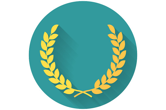 Laurel Wreath Flat Icon