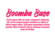 Boomba - Bold Brush Script Font, a Blackletter Font by Ridha-38.lineart (Thumbnail 14 of 15)