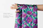 Violet Jade Garden Pattern, a Pattern Graphic by Velliniki (Thumbnail 4 of 12)