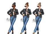 Fashion Girl Coffee Cup, a Person Illustration by BigArtLab (Thumbnail 2 of 4)
