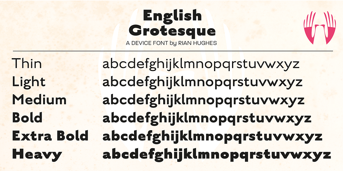 English Grotesque, a Sans Serif Font by Device (Photo 4 of 7)