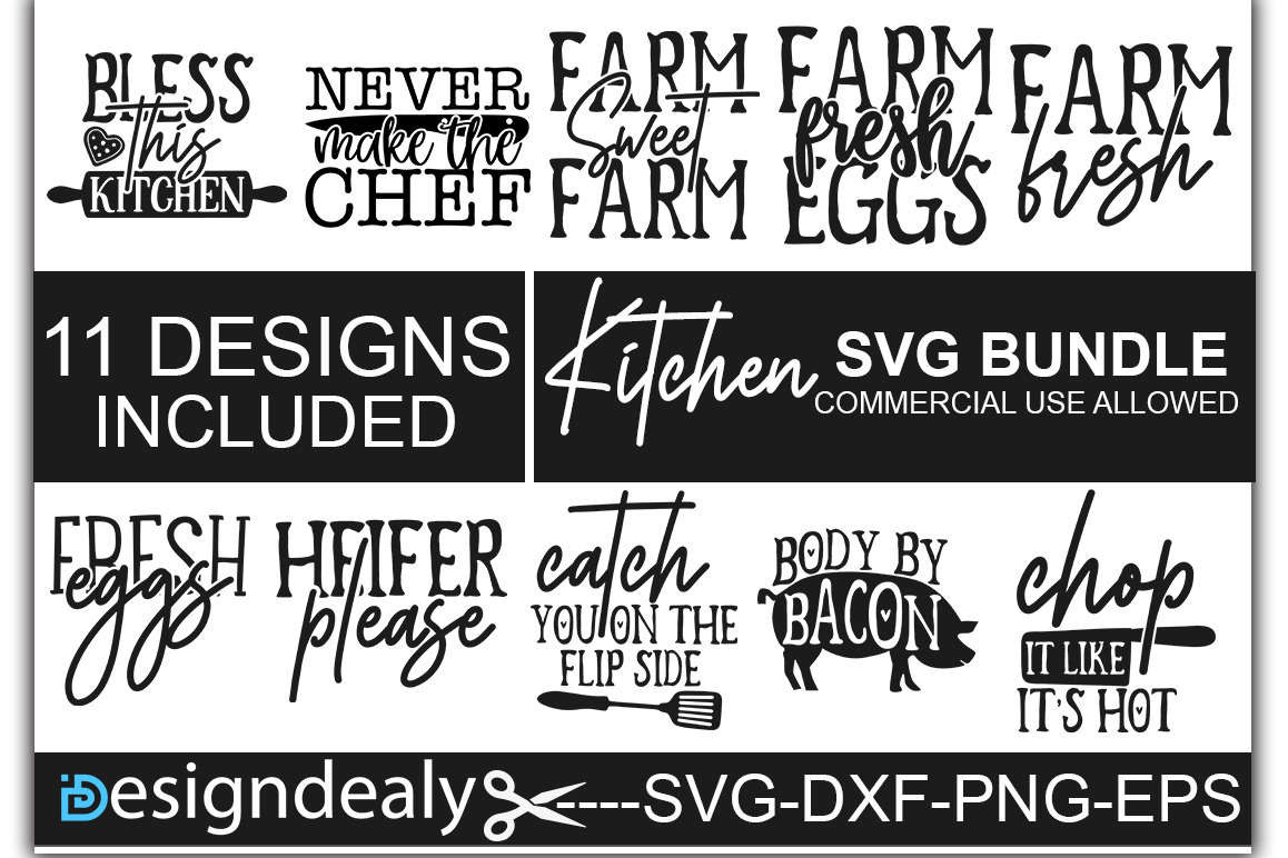 Kitchen Quote svg bundle, an Illustration by DESIGNAVO