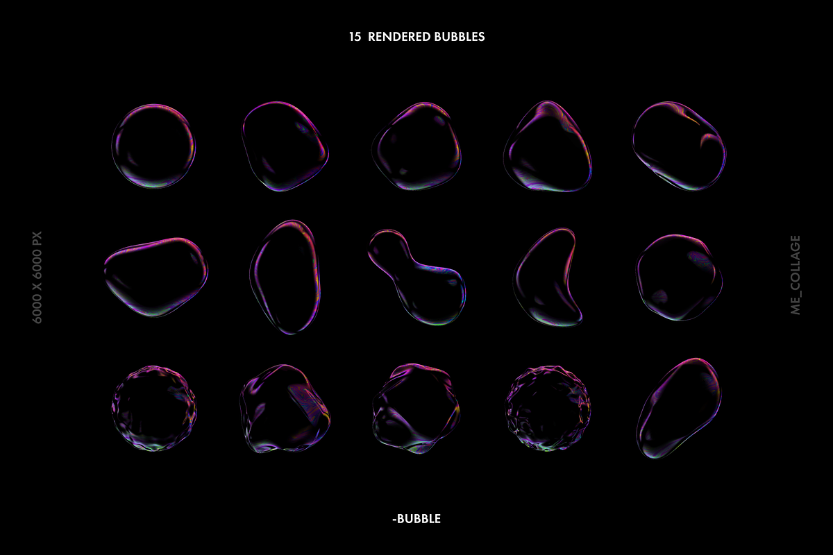 15 SOAP BUBBLES, an Object Graphic by ME_COLLAGE (Photo 2 of 12)