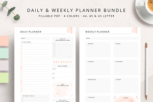 Daily & Weekly Planner Bundle