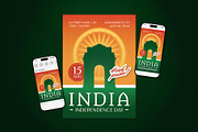 India Independence Day Flyer Set, a Flyer Template by The Good Store (Thumbnail 1 of 2)