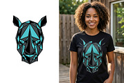 Save The Rhinos T-Shirt Sublimations, an Animal Illustration by InkyQueenArt (Thumbnail 5 of 7)