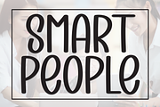 Smart People | Script Font, a Script Font by Scratchones (Thumbnail 1 of 8)