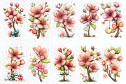Whimsical Spring Cherry Blossom, a Seasonal Illustration by HueNestify (Thumbnail 2 of 3)