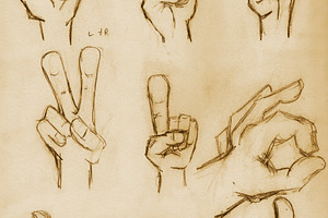 Vintage Pencil Drawn Hands, an Arts & Entertainment Photo by THP Creative