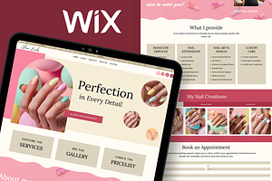 Nail Studio - Website Studio Website, a Wix Template by Kitteeh