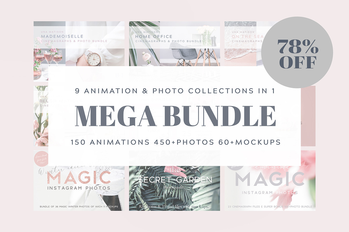 Mega Bundle, a Social Media Template by Una Matison (Photo 1 of 10)