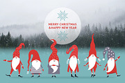Christmas Gnomes, a Seasonal Illustration by lenlis (Thumbnail 8 of 9)
