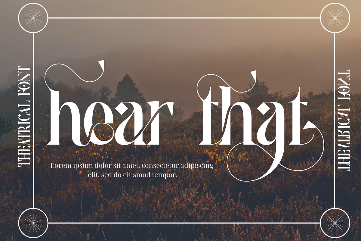 Theatrical Elegant - Ligatures Font, a Serif Font by 177Studio (Photo 6 of 8)