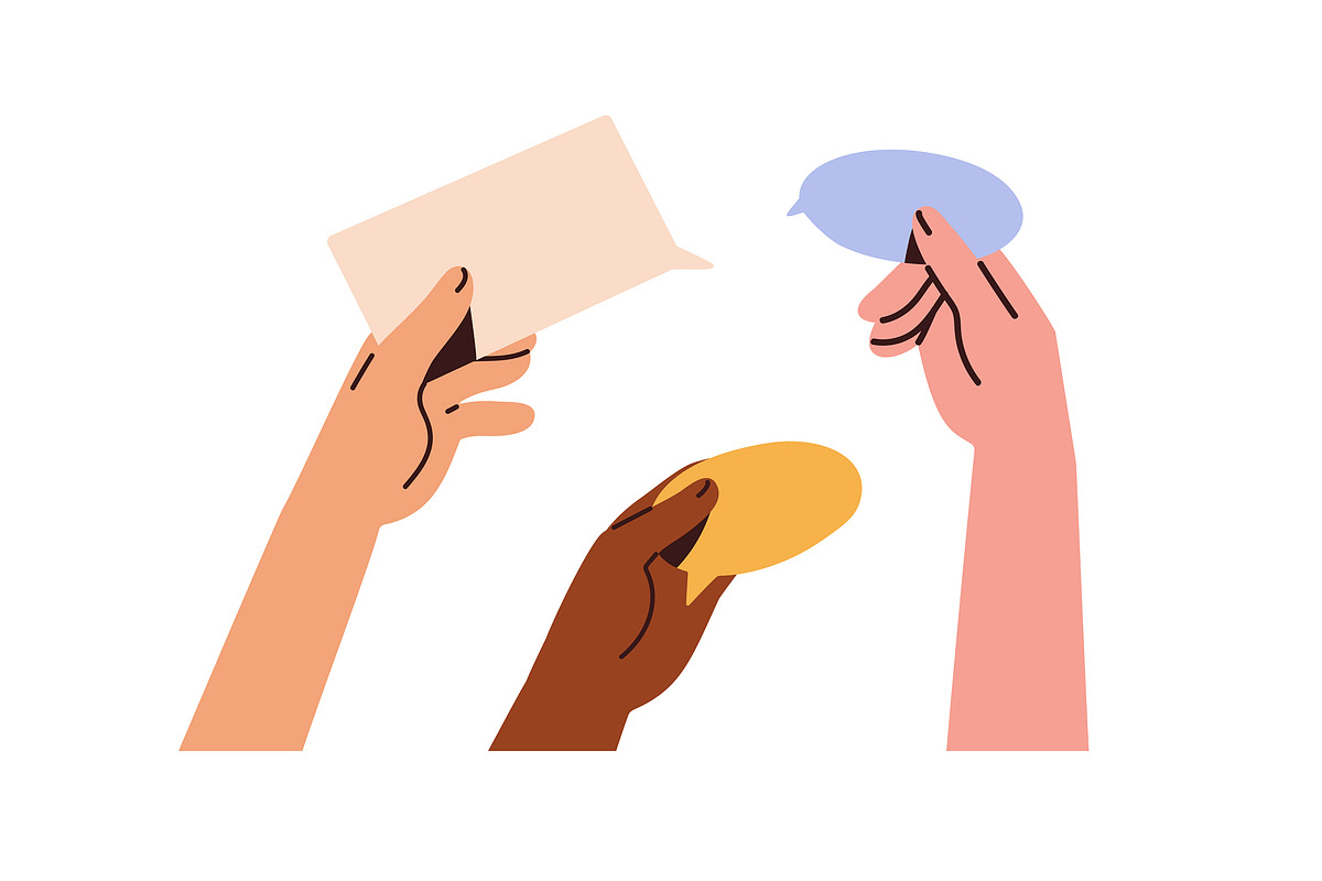 Hands with heart, star, emoji symbol, a Person Illustration by Good Studio (Photo 10 of 25)