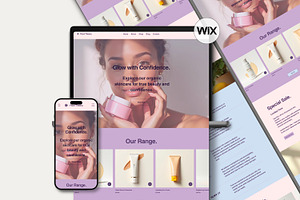 Wix Skincare & Wellness Website, a Wix Template by Sky Dore Design