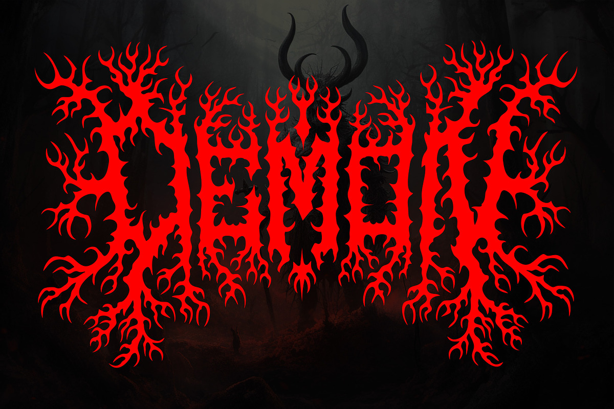 MAZER METAL – Death Metal Font, a Blackletter Font by Fonday Studio (Photo 3 of 8)