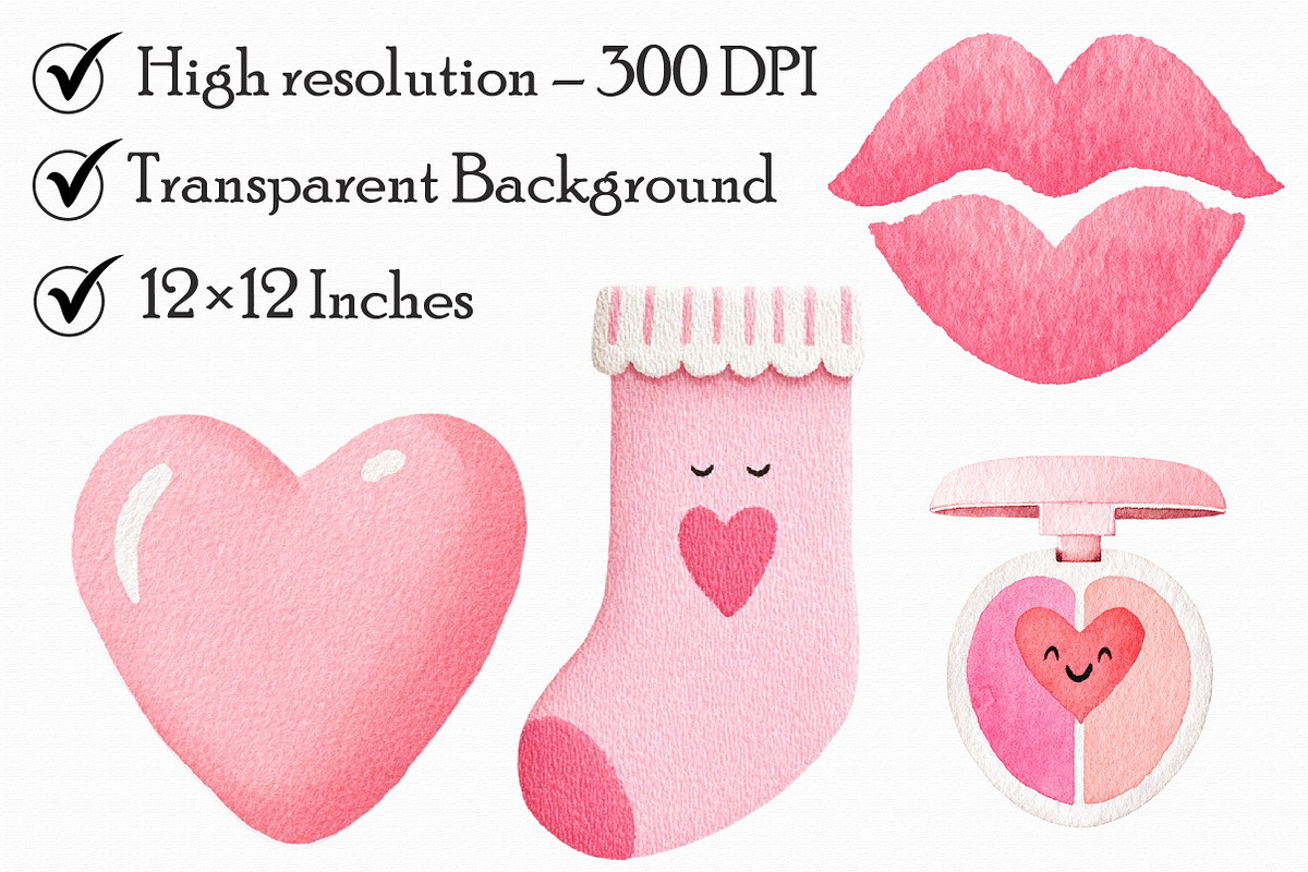 Coquette Valentines Clipart, an Illustration by Libby Wishes (Photo 7 of 7)
