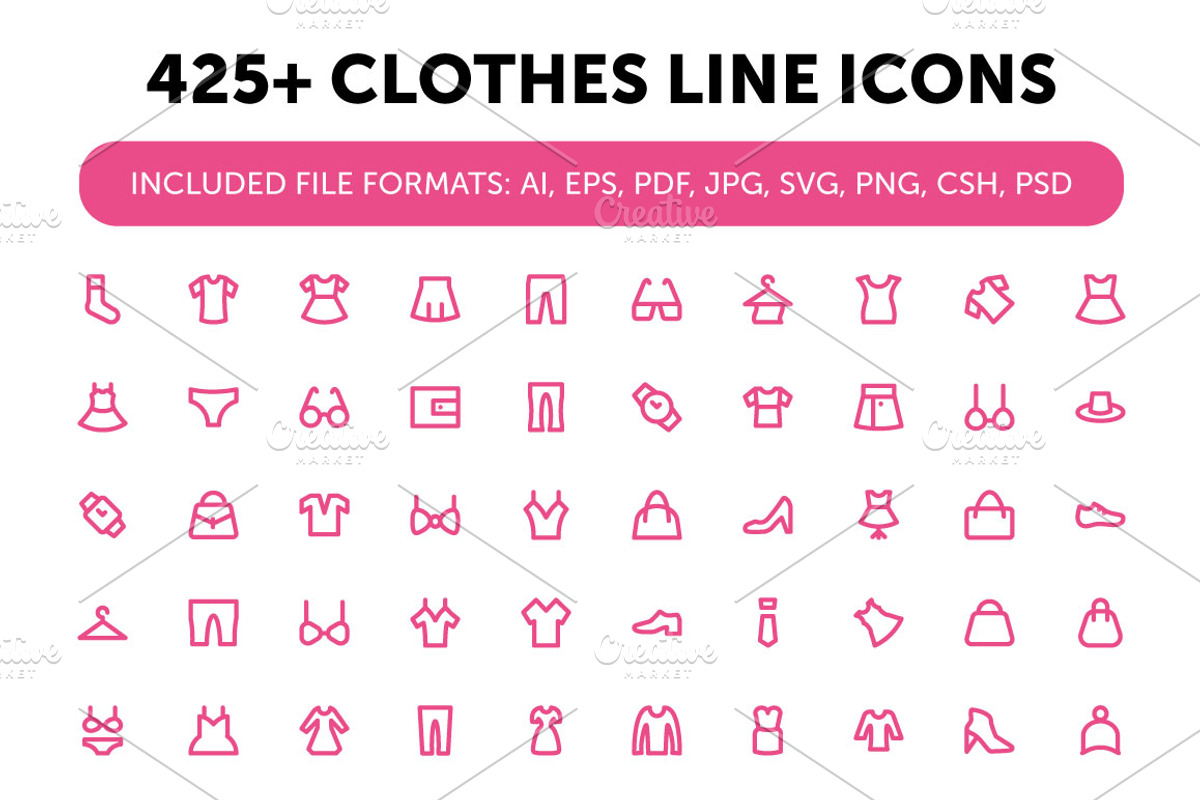 425+ Clothes Line Icons